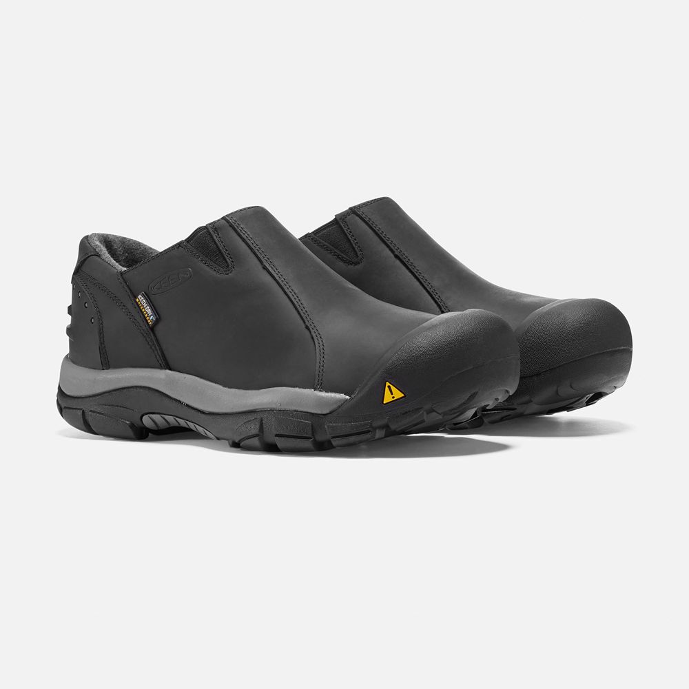 Slip-On Keen Homme Noir | Brixen Waterproof Basse | GPBAH-7893